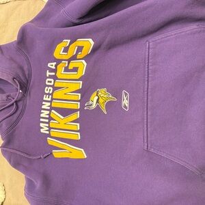 Reebok Purple and Yellow Vikings Hoodie